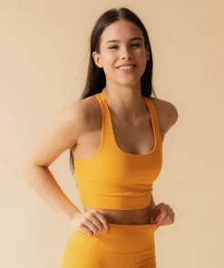 Girlfriend Collective Paloma Bra- Golden Glow Studio Lover