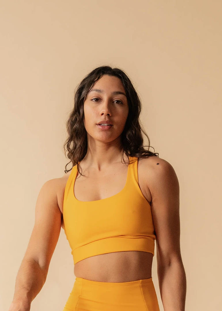 Girlfriend Collective Paloma Bra- Golden Glow Studio Lover