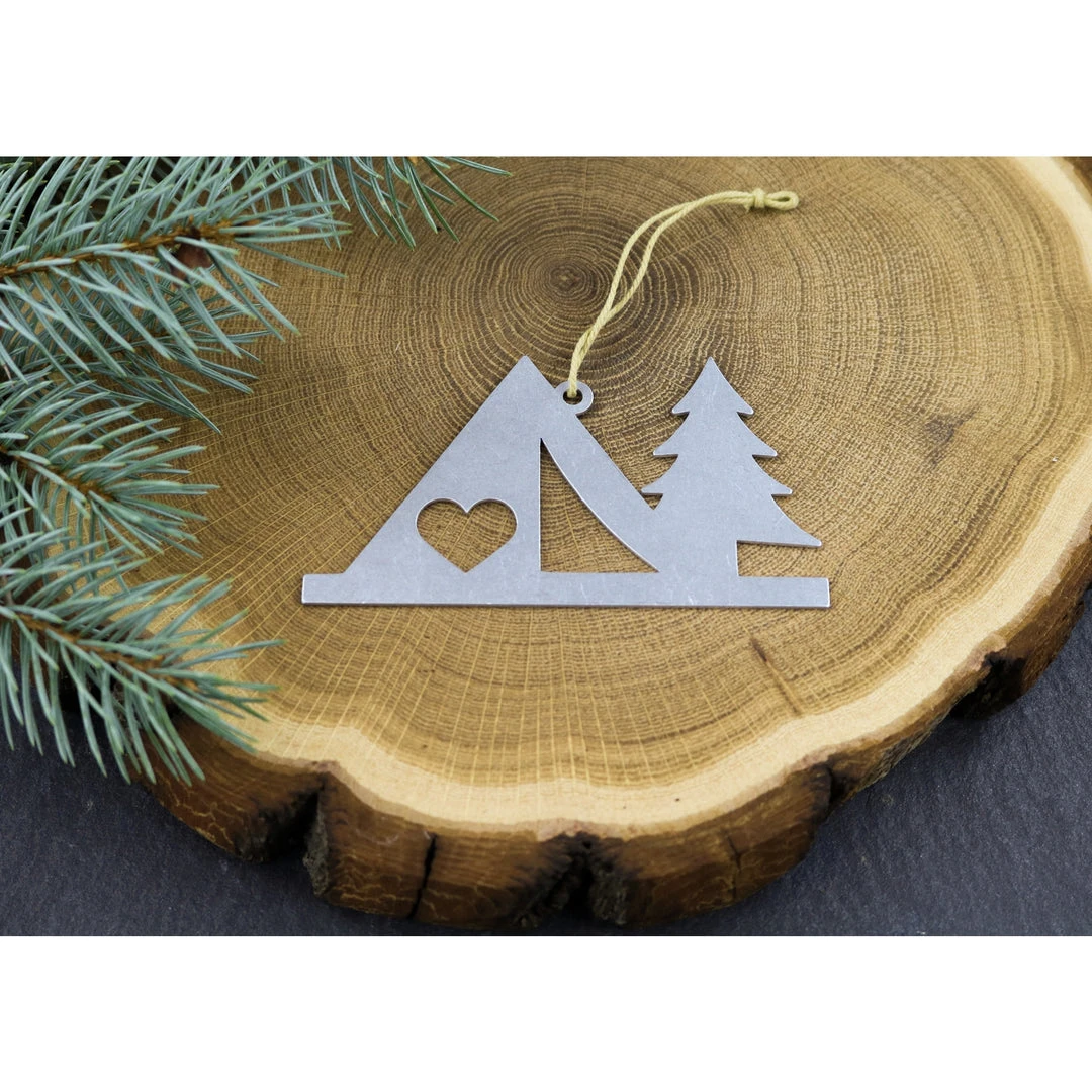 Iron Maid Art Camping Camp Metal Holiday Gift Christmas Ornament Home Page