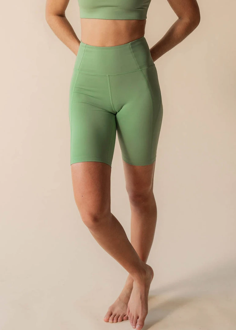 Girlfriend Collective Studio Lover Hight-Rise Bike Short- Mantis