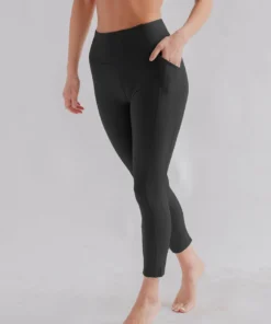 Girlfriend Collective High-Rise Pocket Legging - Black