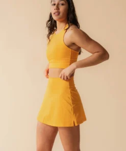 Girlfriend Collective Sport Skort- Golden Glow