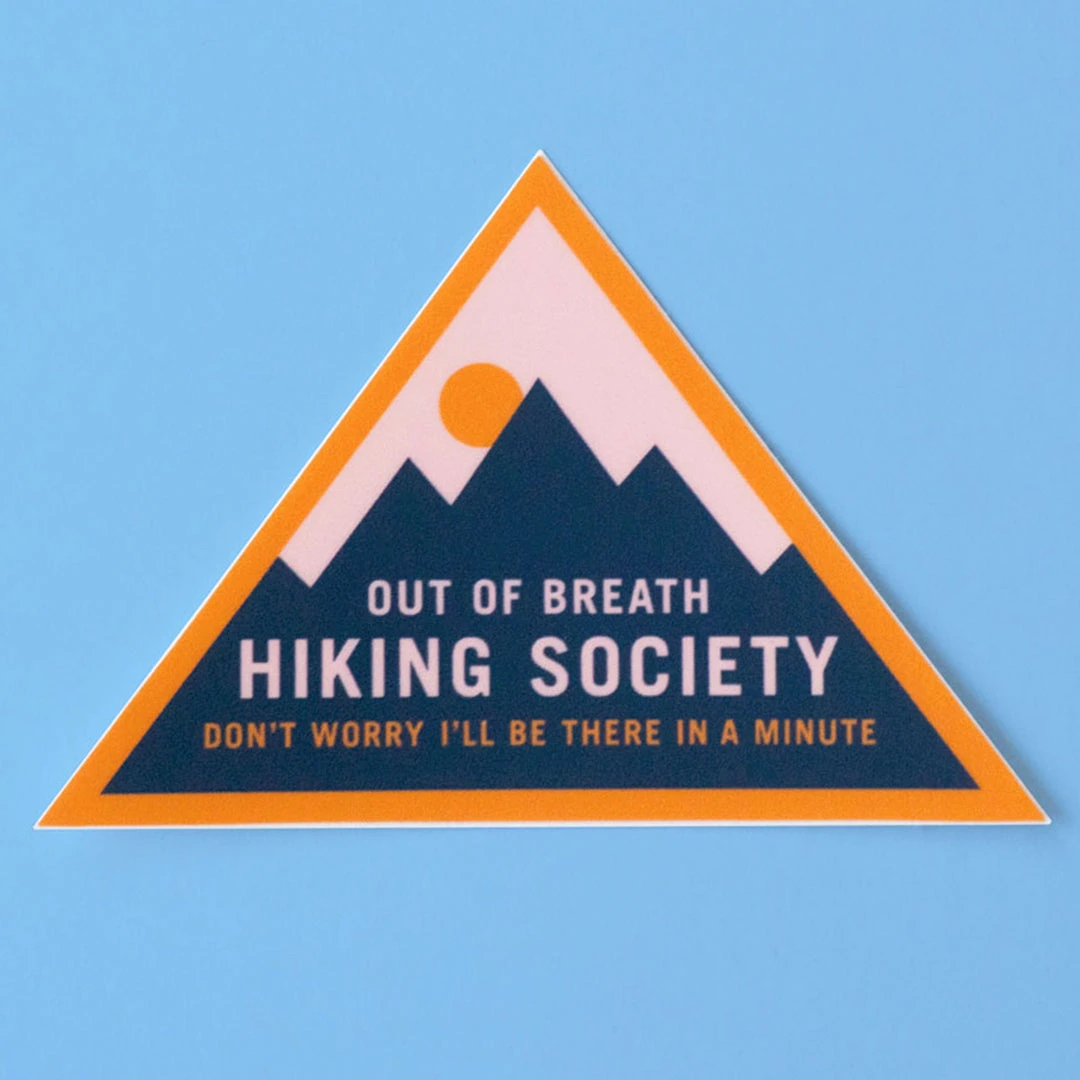 Active Threads Out Of Breath Hiking Society Sticker