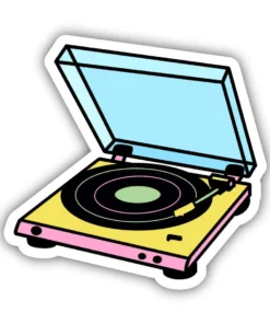 Big Moods Multicolor Record Player- Sticker Home Page