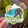 Amanda Weedmark Home Page Don't Stop Believin Bigfoot Sticker