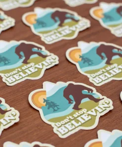 Amanda Weedmark Home Page Don't Stop Believin Bigfoot Sticker