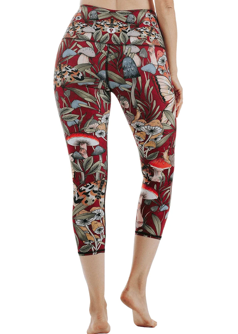 Yoga Democracy Studio Lover Fun Gal Printed Yoga Crop Leggings