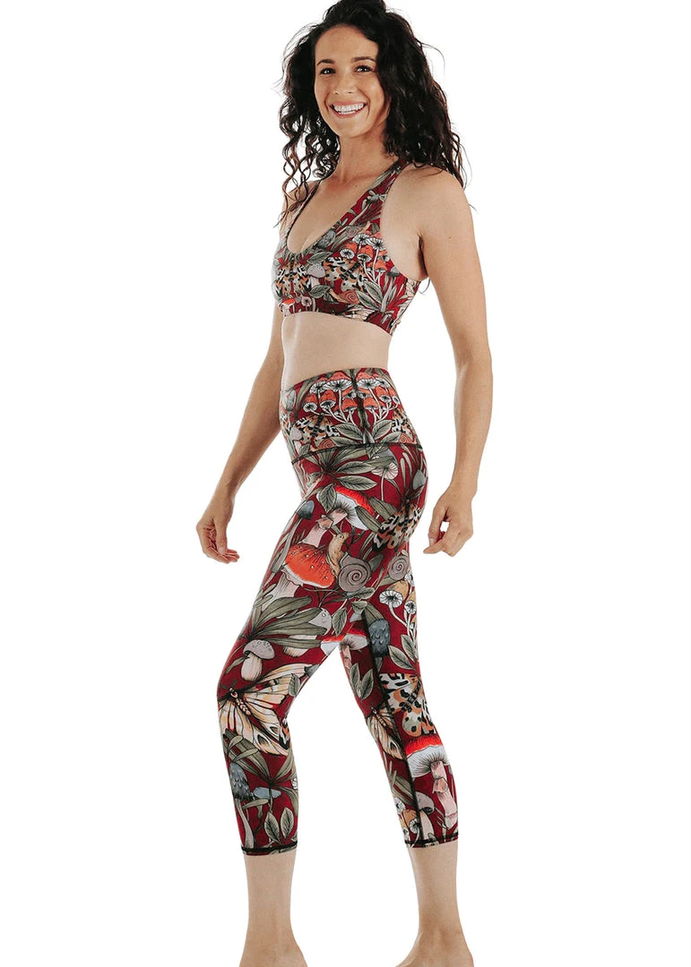 Yoga Democracy Studio Lover Fun Gal Printed Yoga Crop Leggings
