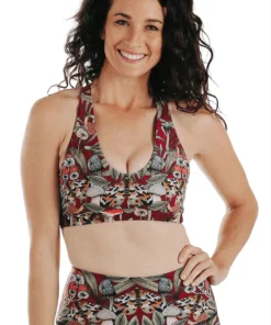 Yoga Democracy Studio Lover Fun Gal Mystique Shroom Printed Bra