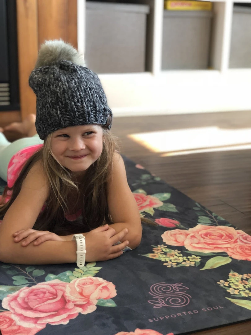 Supported Soul Home Page Supreme All-In-One Kids Yoga Mat - Vintage Rose