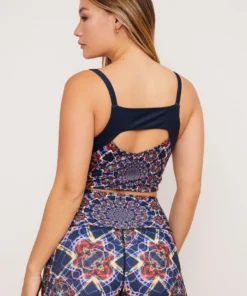 Wolven Moonlight Mandala Reversible Four-Way Top