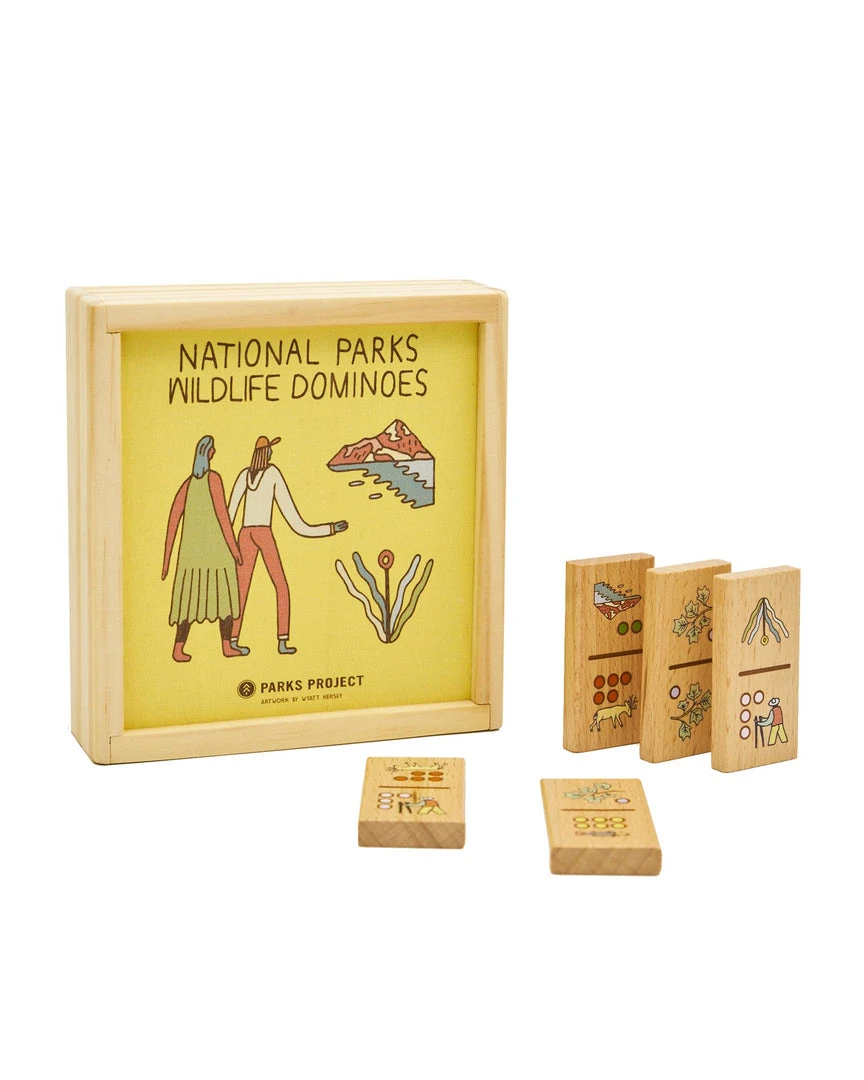 Parks Project Camping Gear Our National Parks Wildlife Wooden Dominoes Set