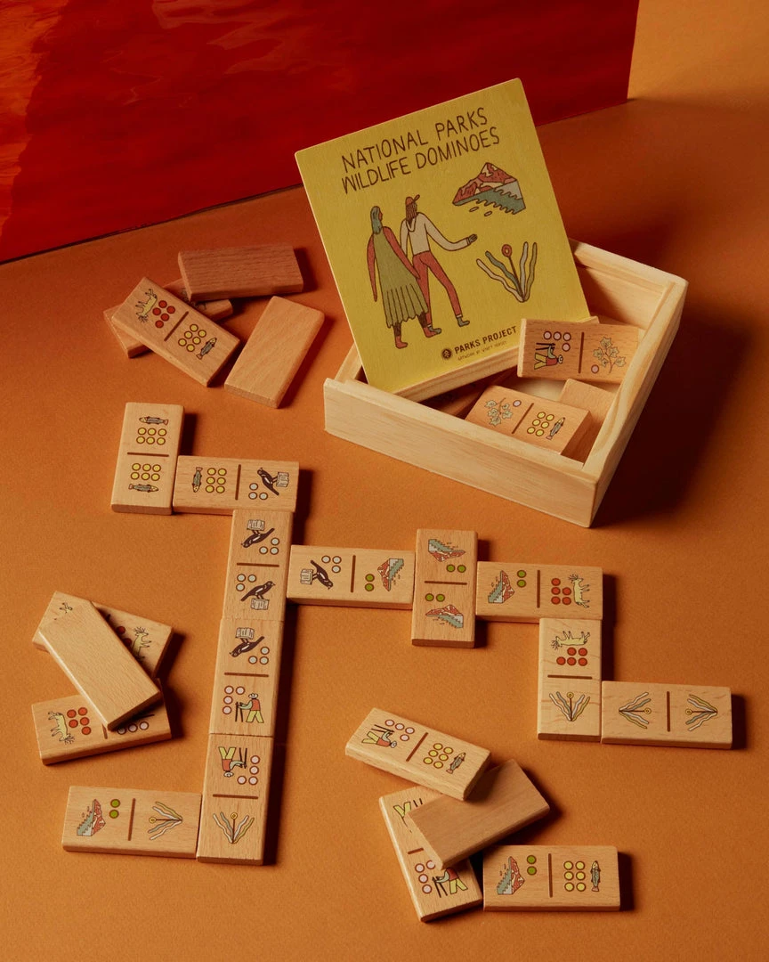 Parks Project Camping Gear Our National Parks Wildlife Wooden Dominoes Set