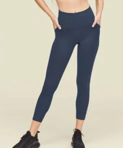 Girlfriend Collective Home Page High-Rise Pocket Legging - Midnight