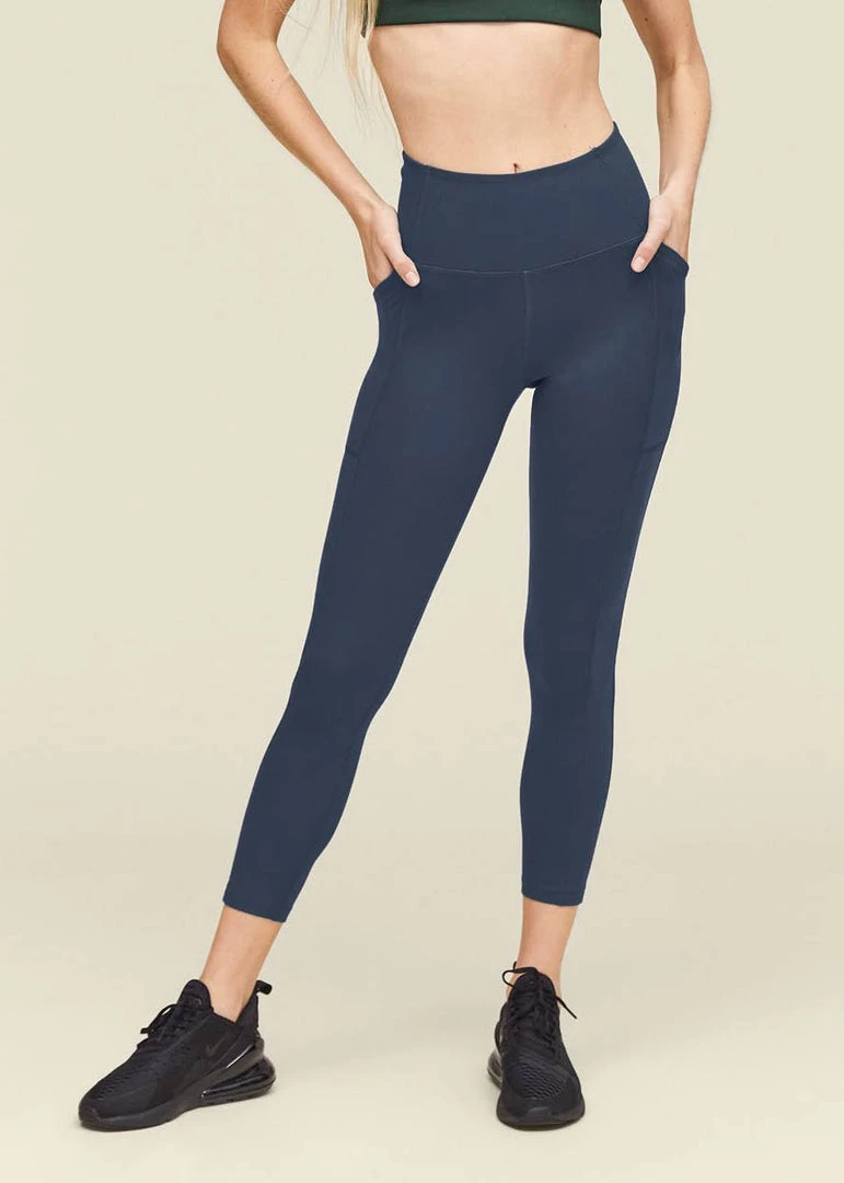 Girlfriend Collective Home Page High-Rise Pocket Legging - Midnight