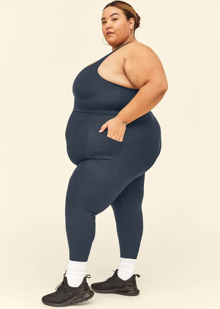 Girlfriend Collective Home Page High-Rise Pocket Legging - Midnight