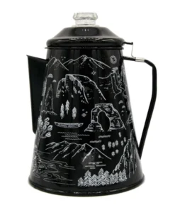 Parks Project NATIONAL PARKS ICONIC ENAMEL PERCOLATOR Camping Gear