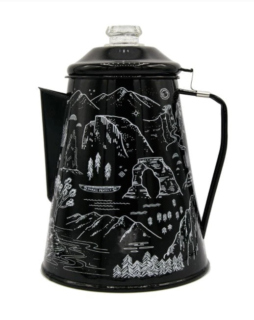 Parks Project NATIONAL PARKS ICONIC ENAMEL PERCOLATOR Camping Gear