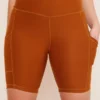Wolven Hiking Bottoms Turmeric Pocket Bike Short