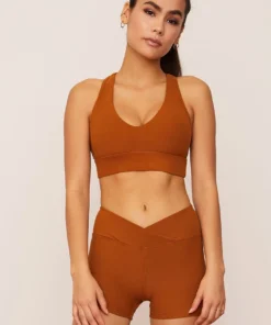Wolven Turmeric Racerback Bra