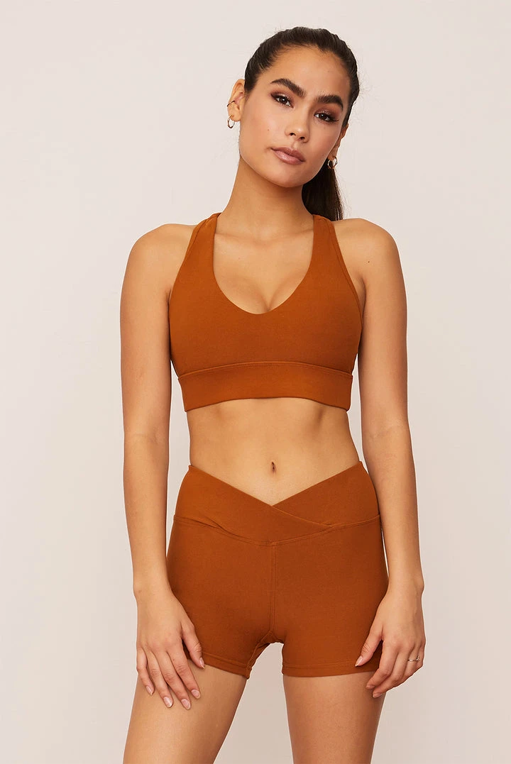 Wolven Turmeric Racerback Bra