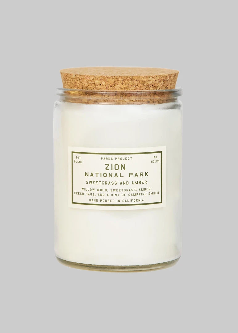 Parks Project Zion Sweetgrass And Amber Candle