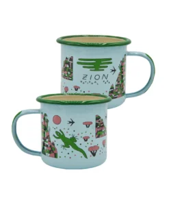 Parks Project Camping Gear Zion Lizards Enamel Mug