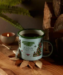 Parks Project Camping Gear Zion Lizards Enamel Mug