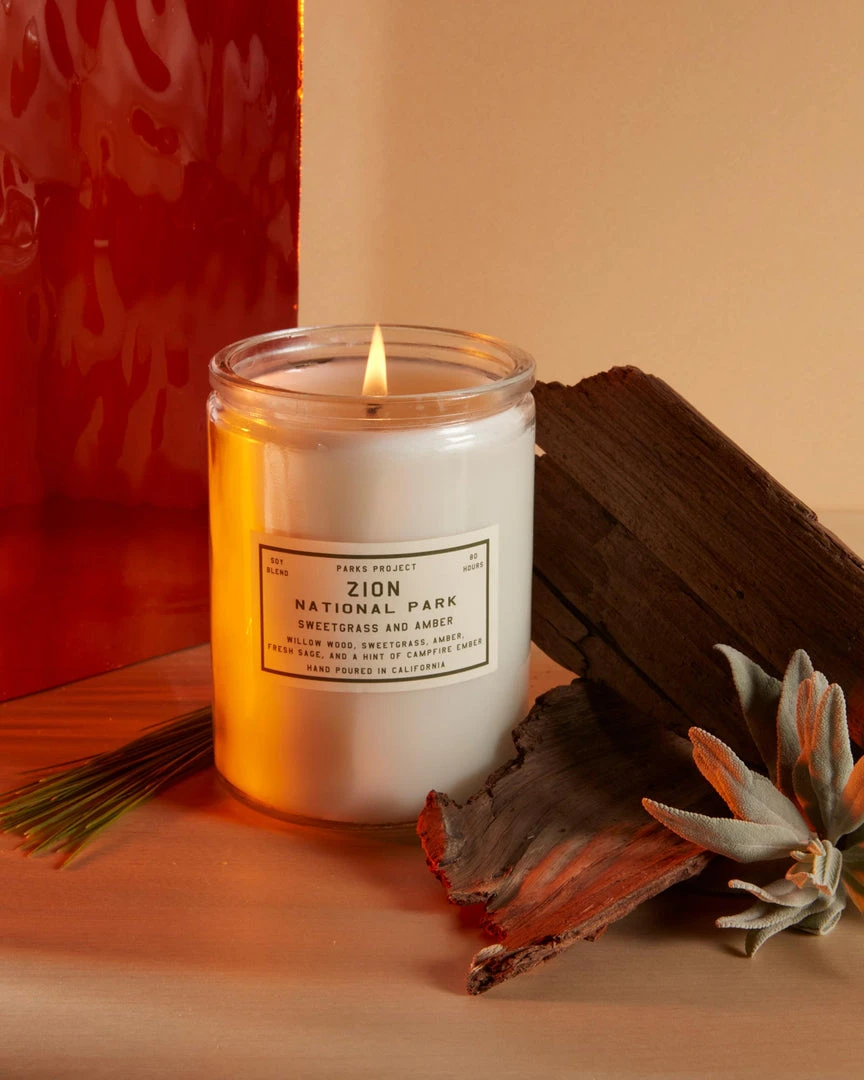 Parks Project Zion Sweetgrass And Amber Candle