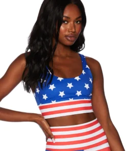 Beach Riot Leah Top Stars & Stripes