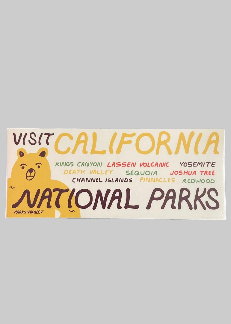 Parks Project California National Parks Sticker Home Page