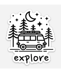 Made Of Mountains Home Page Explore Camper Van Sticker