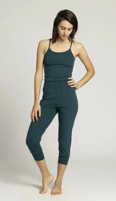 Ripple Yogawear Home Page Organic Cotton Yoga Crop Jumpsuit