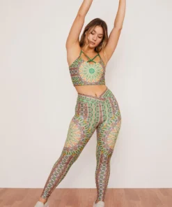 Wolven Fauna Ruched Crossover Legging Home Page