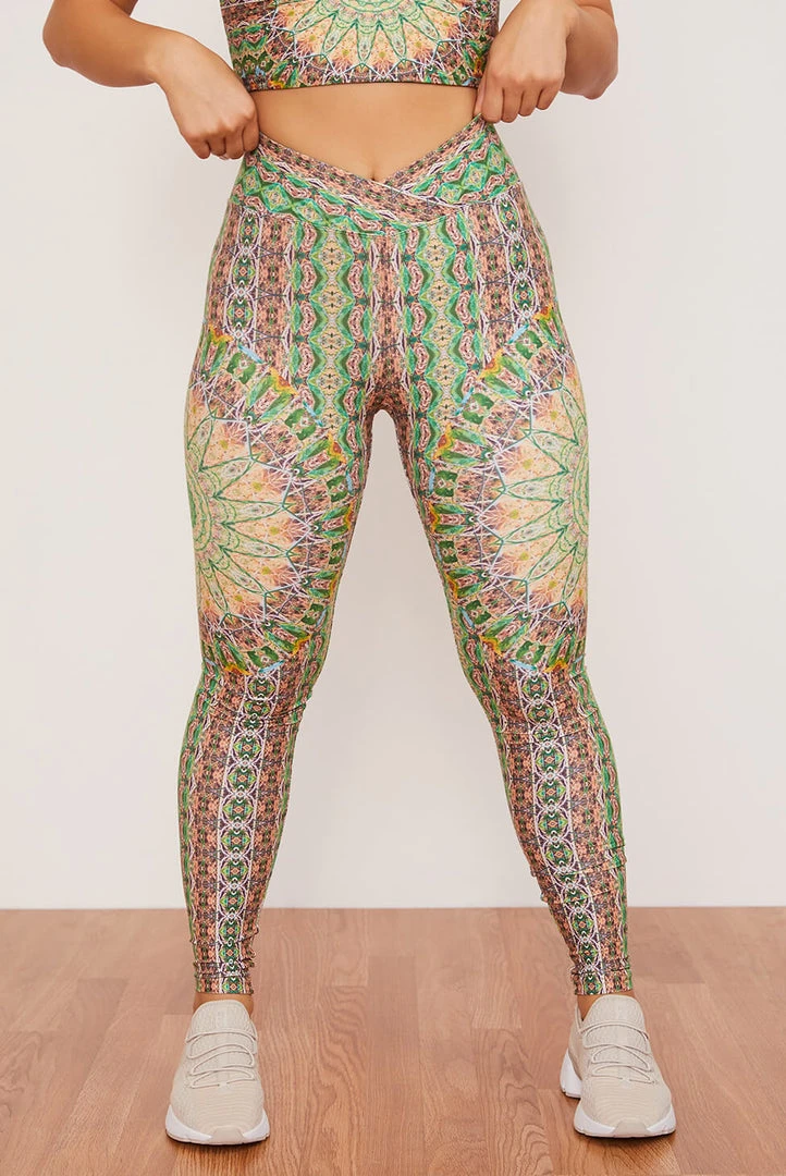 Wolven Fauna Ruched Crossover Legging Home Page