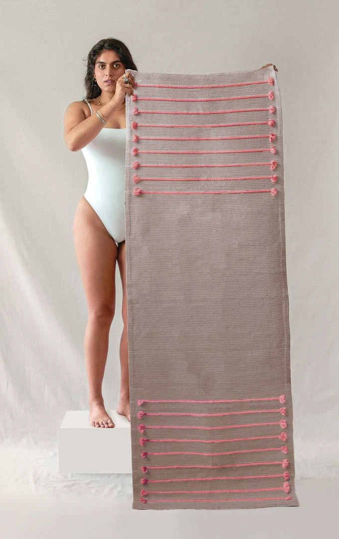 Home Page Oko Living Pink Stardust Travel Yoga Rug