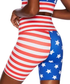 Beach Riot Bike Short - Stars & Stripes Studio Lover