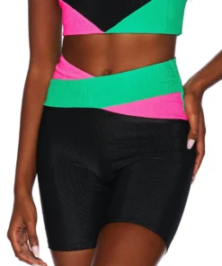 Beach Riot Cora Bike Shorts Watermelon Colorblock Studio Lover