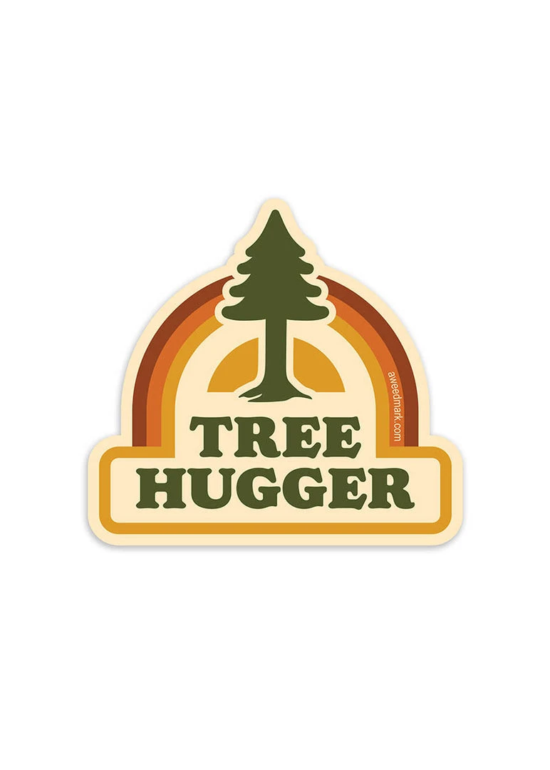 Amanda Weedmark Tree Hugger Vinyl Sticker Home Page