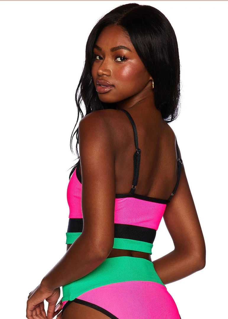 Beach Riot Eva Top Watermelon Colorblock Home Page