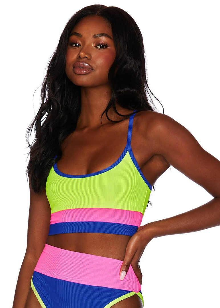 Beach Riot Home Page Eva Top Electric Beach Colorblock